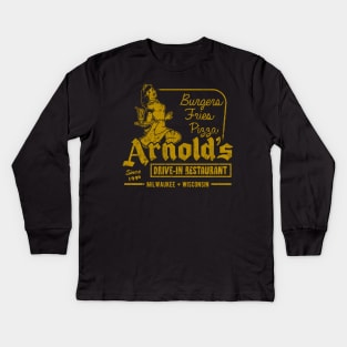 Vintage Arnold's Drive-In Restaurant Kids Long Sleeve T-Shirt